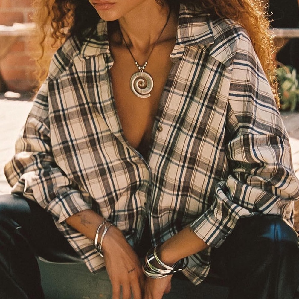 Williamsburg Beige Plaid Flannel
